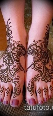Photo How to apply mehendi on the body (tattoo) (value) - example drawing - 010