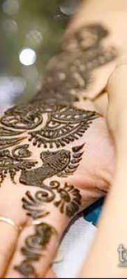 Photo How to apply mehendi on the body (tattoo) (value) - example drawing - 015