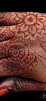 Photo How to apply mehendi on the body (tattoo) (value) - example drawing - 023