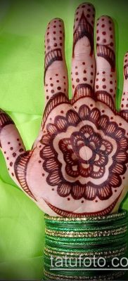Photo How to apply mehendi on the body (tattoo) (value) - example drawing - 026