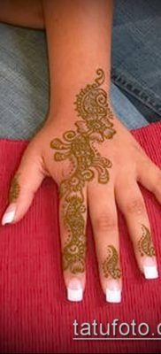 Photo How to apply mehendi on the body (tattoo) (meaning) - example drawing - 028