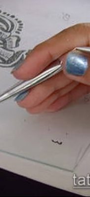 Photo How to apply mehendi on the body (tattoo) (value) - example drawing - 032