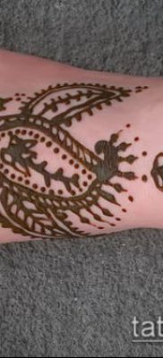 Photo How to apply mehendi on the body (tattoo) (value) - example drawing - 033