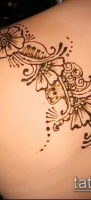 Photo How to apply mehendi on the body (tattoo) (value) - example drawing - 035