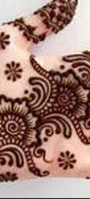 Photo How to apply mehendi on the body (tattoo) (value) - example drawing - 043