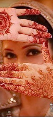 Photo How to apply mehendi on the body (tattoo) (value) - example drawing - 049