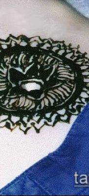 Photo How to apply mehendi on the body (tattoo) (value) - example drawing - 052