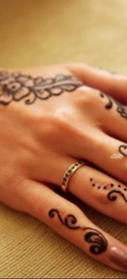 مثال على وشم مؤقت بالحناء في الصورة 11.11.2019 №302 -وشم حناء-