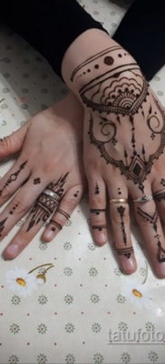 مثال على وشم مؤقت بالحناء في الصورة 11.11.2019 №296-وشم حناء-