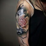 Women's tattoo in the style of realism 02.01.2021 №007 -female tattoo realism-