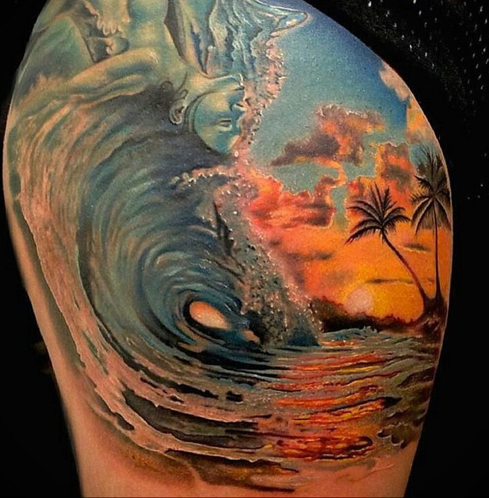 Color tattoo in the style of realism 02.01.2021 №199 -color realism tattoo-