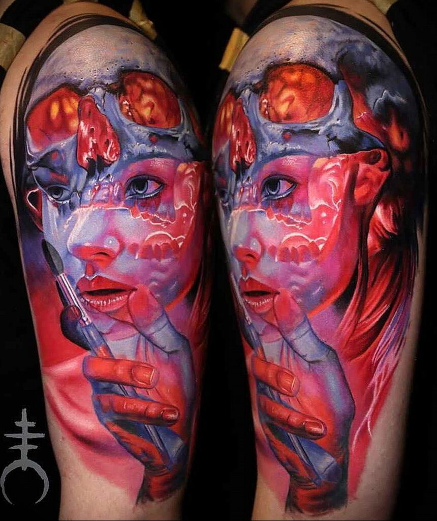 Color tattoo in the style of realism 01/02/2021 №107 -color realism tattoo-