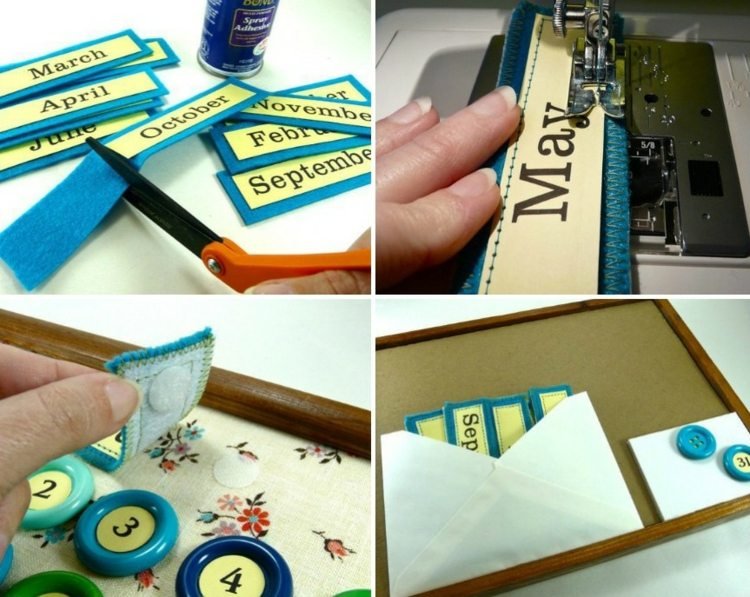 Šitie kalendárov s plsťou kalendár-dizajn-sami-plsť-šitie-suchý zips-diy