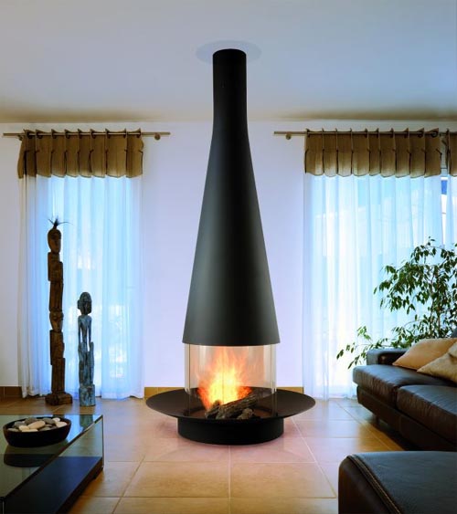 Obývacia izba krbová sviečka Obývacia izba s krbom na sviečky