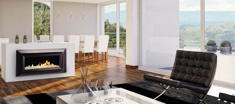 Krb bez komína -otvorená-obývačka-jedáleň-biela