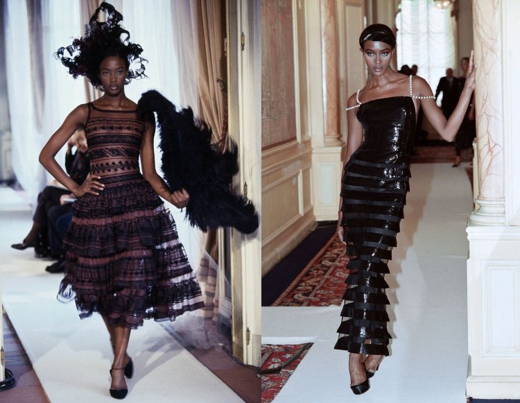 Móda Naomie Campbel Karl Lagerfeld Chanel 1997