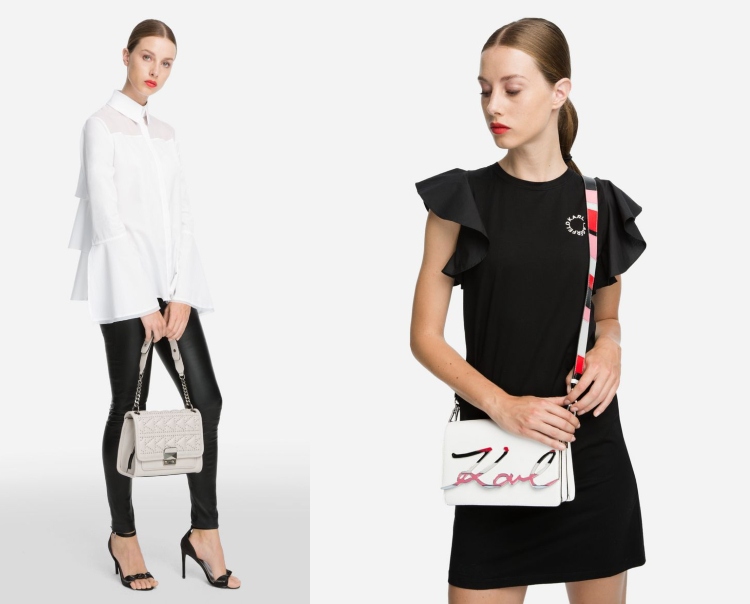 Kabelky Karl Lagerfeld Karl podpis farebné