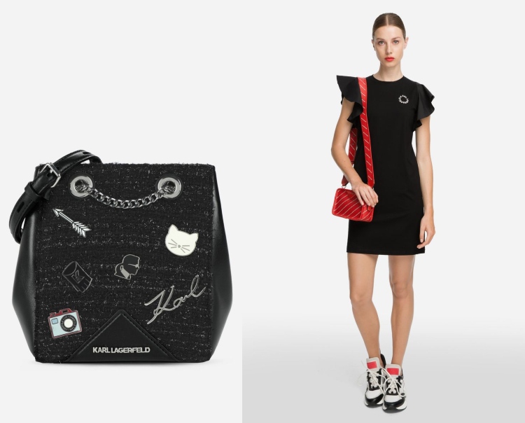 Kolekcia kabeliek Karl Lagerfeld, kabelka pre mačky s potlačou