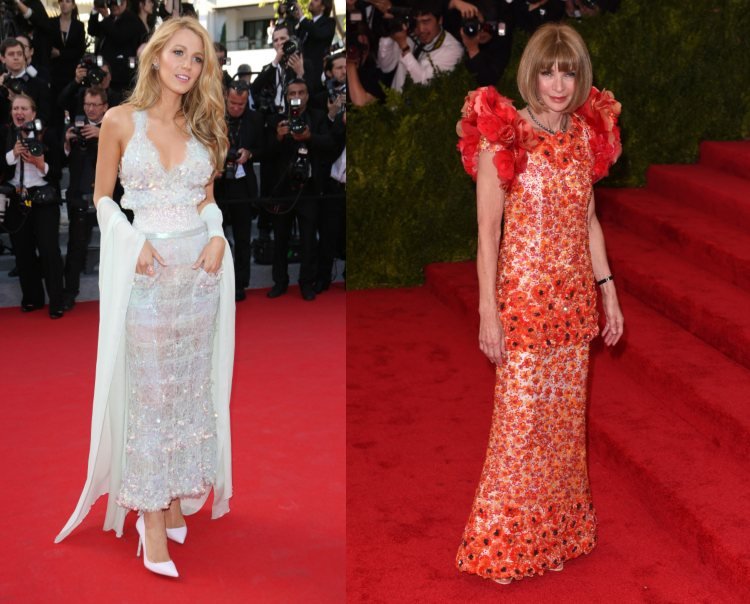 Karl Lagerfeld Chanel Celebrity Blake Lively Cannes Anna Wintour Met Gala 2014 2015