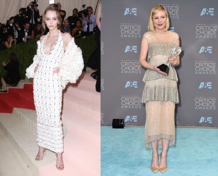 Karl Lagerfeld Lily Rose Depp sa stretla s udeľovaním cien kritikov Kristen Dunst 2016