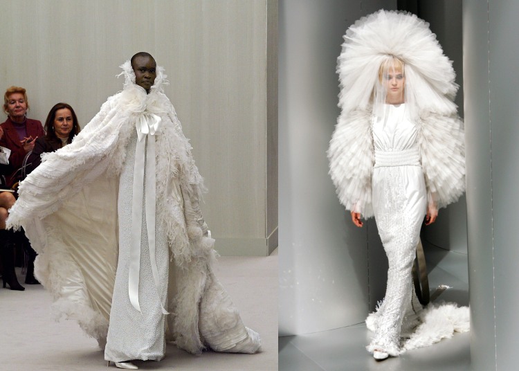 Svadobné šaty Karla Lagerfelda Chanel Cape 2004 2008