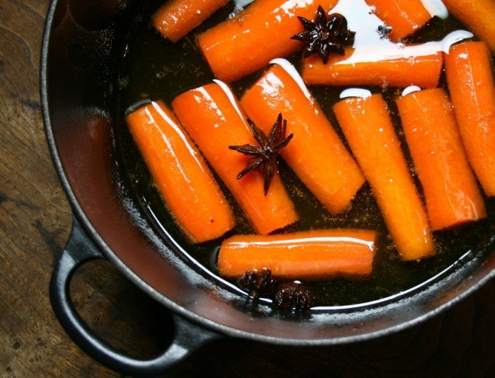 varenie mrkvy rastlina hrniec zelenina koreň