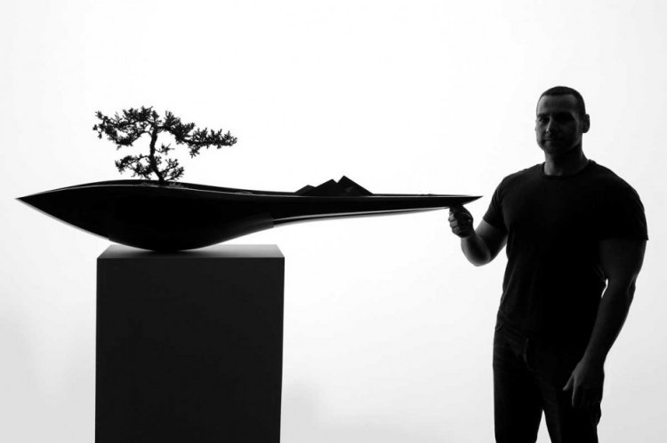 Bonsai hrniec Kasokudo od Adriana Magu black-bonsai-design-designer-adrian-magu