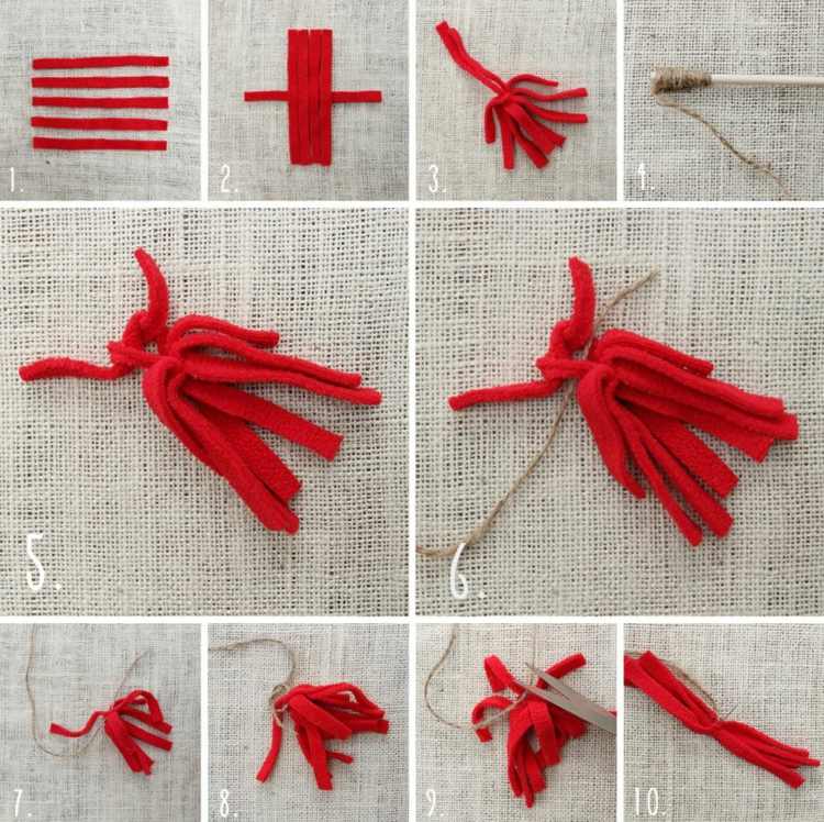 pompon-tkanina-drotár-drotár s mačkami