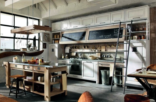 Moderné kuchynské dizajnové skrinky vo vidieckom štýle v Taliansku Kuchynské dizajnové skrinky vo vidieckom štýle Taliansko Marchi Cuccine