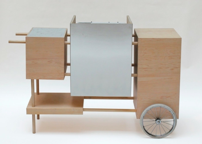 Ostrovček na varenie kuchynských pneumatík z dreva Andaz Inovatívny ostrov kuchynských pneumatík