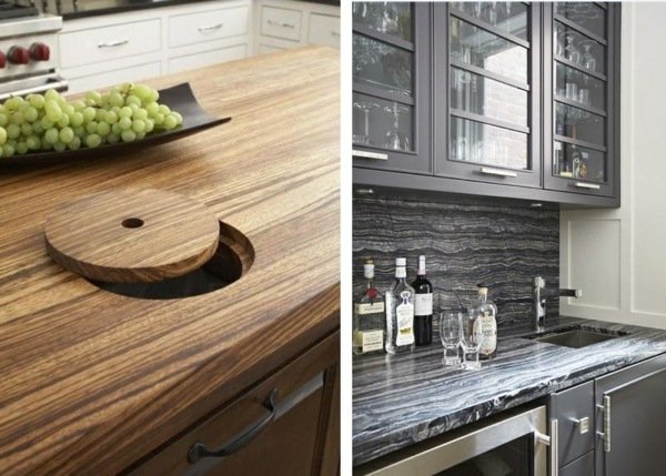 Moderné akcenty v kuchyni sivé tóny keramická pracovná doska