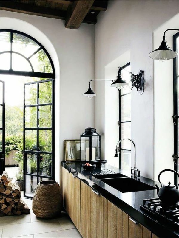 čierno-kovový rám-pracovná doska-podlhovastý