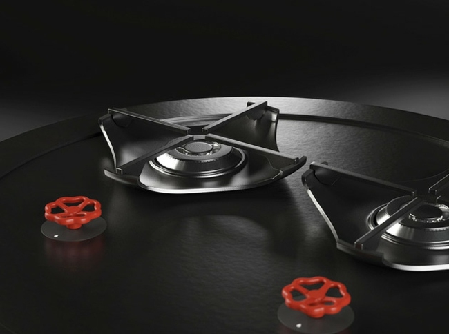 Gombíky plynového sporáka jednoduchá obsluha Gombíky hrnca sa ľahko používajú. Povrch z nehrdzavejúcej ocele