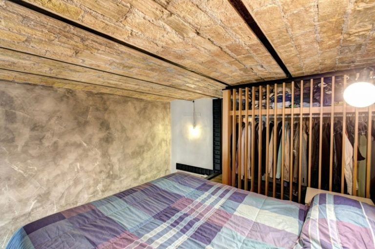 dizajn kuchyne biela vysoký lesk sivá stena dizajn šatník nápad moderný