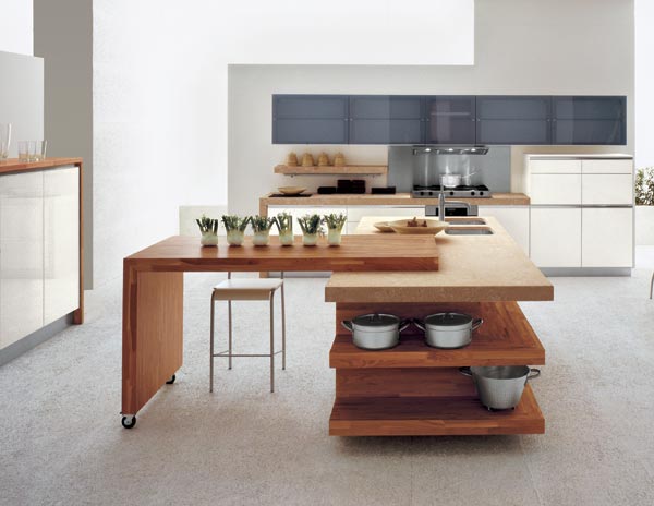 moderný kuchynský ostrovný kuchynský dizajn