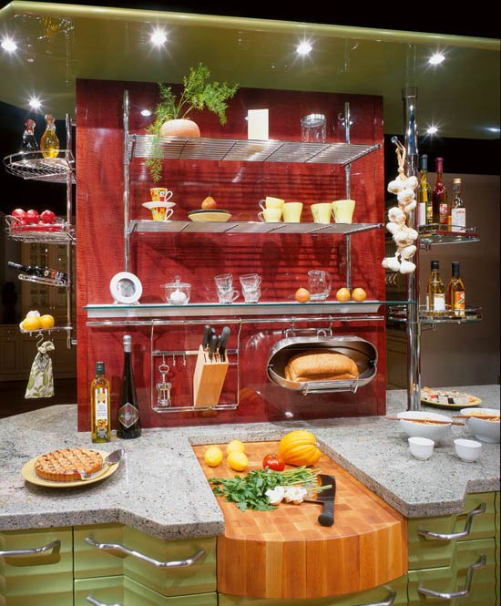 Krájacie dosky otvorené police