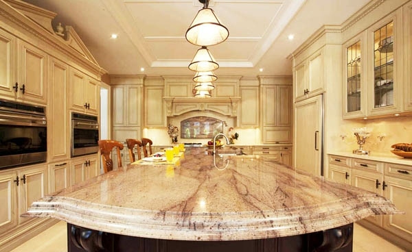 Mramorová doska-klasická kuchyňa
