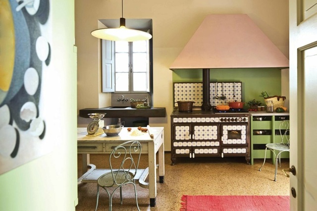 taliansky dizajnový sporák v retro štýle Dizajnové kuchynské sporáky v retro štýle drevo