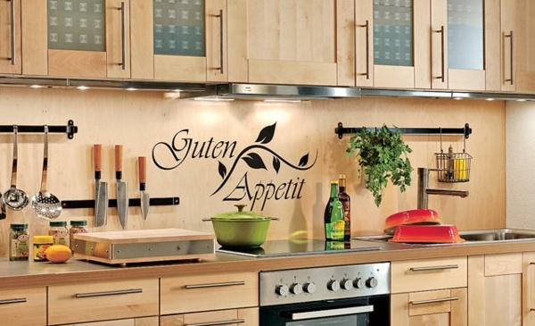 Nálepka na stenu - nápady na kuchynskú linku