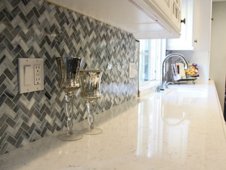 dlaždice zrkadlo šedá myšlienka sieťovaná vzor moderná mozaika