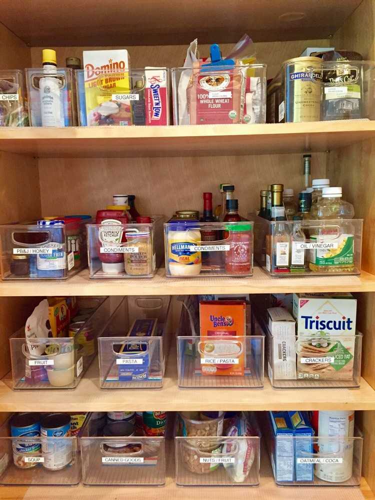 Označte škatuľu v špajzi a vytvorte si poriadok