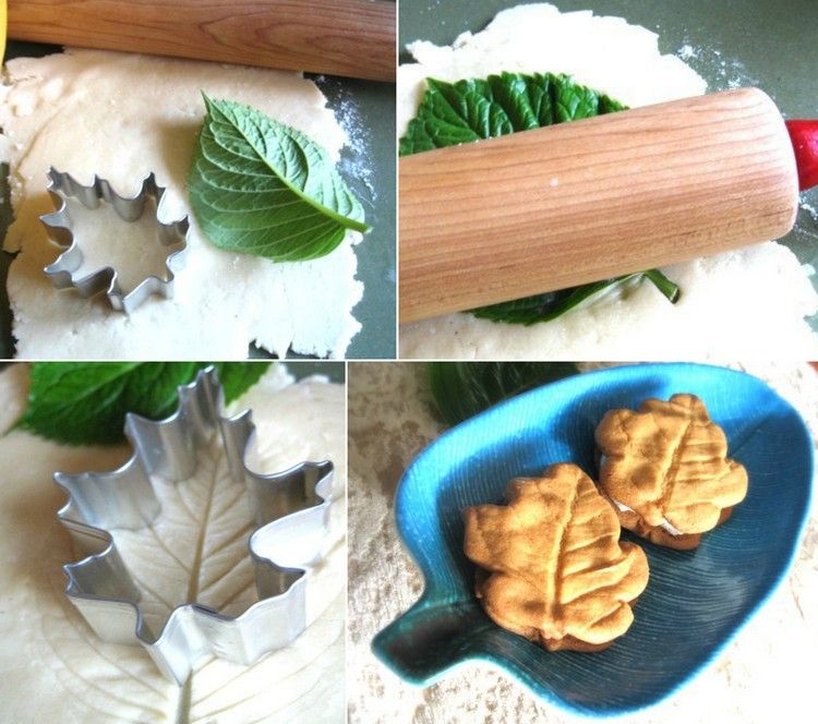 sušienka-zdobenie-cookie-list-tvar-list-pečiatka-nápad