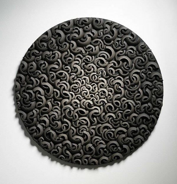 dekorácia plochej keramickej platne