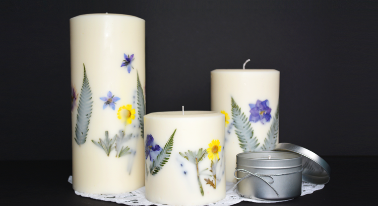 zdobiť sviečky umne-zdobiť-jednoducho-inšpirácia