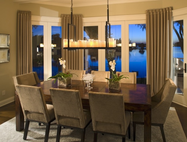 LED sviečka jedálenský stôl masívny stôl pohodlie sviečky jedálenský luster lustr masívny stôl pohodlie