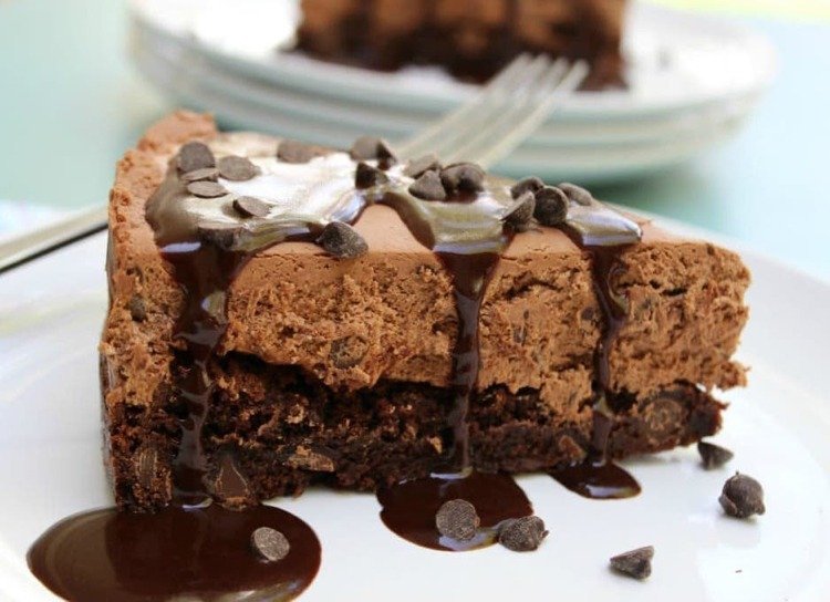 Čokoládový koláč s mrazničkou, čokoládový koláč bez pečenia