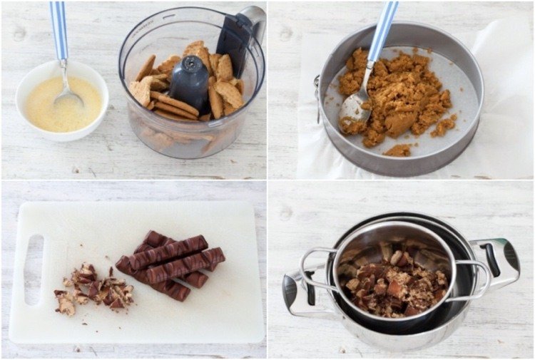 Vytvorte si vlastný koláč Kinder Bueno so sušienkovým základom