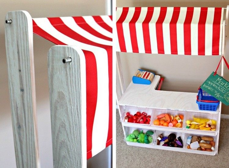 detský obchod-drevené-pultové-regály-plastové-košíky-markíza-hra-jedlo