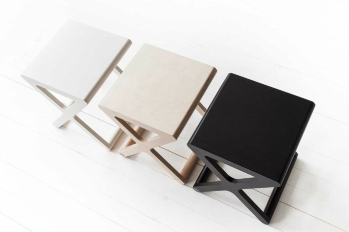 škandinávske stoličky do kresla čierno biele drevo x tvar