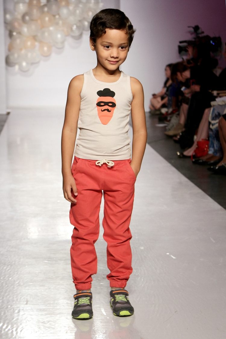 detská street fashion džínsová chlapčenská košeľa lososovej farby